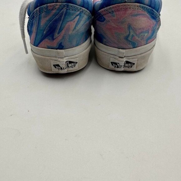 Vans Authentic Old Skool Blue Pink Swirl Oil Slick Low Top Sneakers Size M 5.5 W - Picture 7 of 9